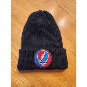 Hand Knit Grateful Dead Beanie Hat stealie weir Garcia wolf bros dead and co